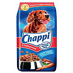 Сухой корм для собак Говядина Чаппи 600гр