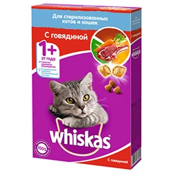 Сухой корм Вискас для кошек Говядина подушки 350 г