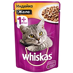 Корм Вискас для кошек Желе Индейка пауч 85 г