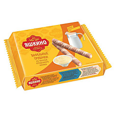 Трубочки Яшкино вафельные со вкусом сгущенного молока 190 г