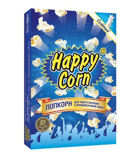 Попкорн Хэппи Корн с солью для СВЧ 100 г