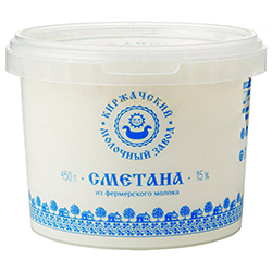 Сметана Киржачский 15% ГОСТ 450 г