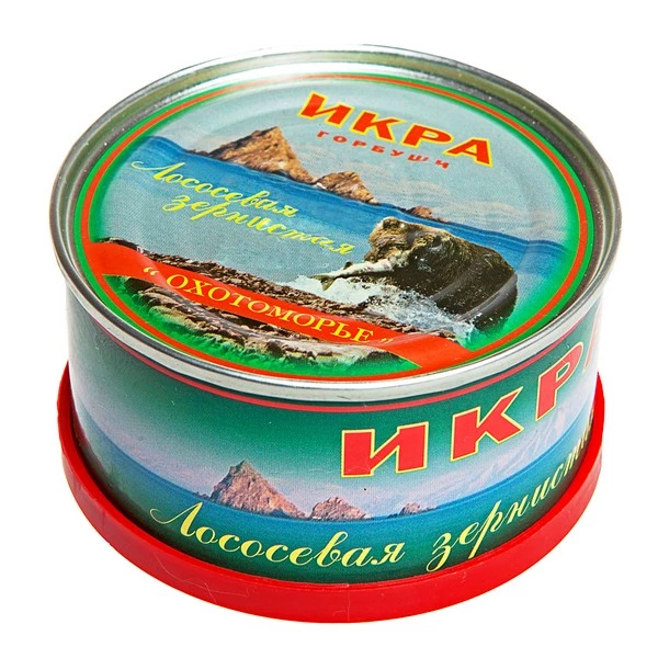 Икра Охотоморье лососевая Отборная горбуша 110 г