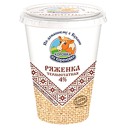 Ряженка Коровка из Кореновки термостатная 4% 450 г