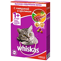 Сухой корм Вискас Говядина Кролик подушки 350 г