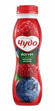 Йогурт питьевой Чудо черника-малина 2,4% 270 г