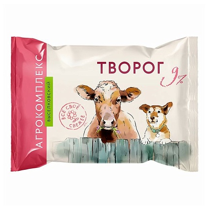 Творог Агрокомплекс 9% 180 г