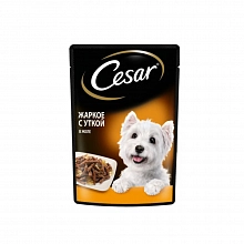 Корм влажный Цезарь для собак жаркое с уткой в желе 85 г