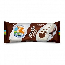Мороженое Коровка из Кореновки двухслойное пломбир ванильный и шоколадный 400 г