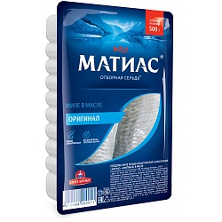 Филе Санта Бремор Матиас сельди деликатесное отборное 500 г