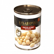 Фасоль Кубаночка натуральная белая 400 г