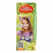 Сок Сады Придонья яблочно-виноградный 200 мл