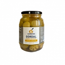 Оливки Оливатека Гордаль с косточкой с лимоном и пряностями 870 г