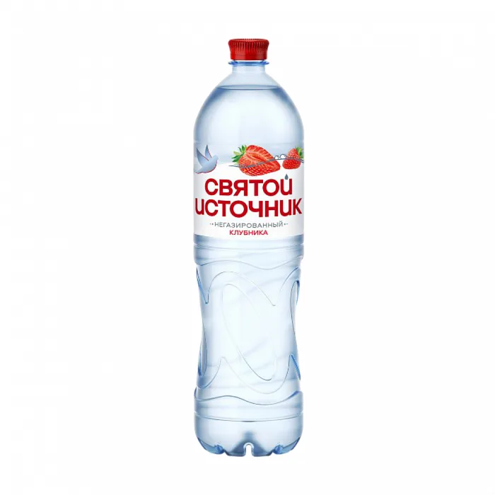 Вода Святой Источник клубника питьевая негазированная 1.5 л