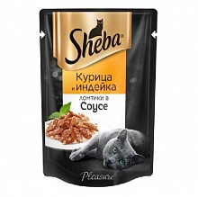 Корм Шеба Плежер с курицей и индейкой 85 г