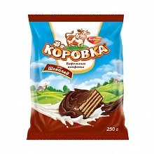 Конфеты Рот Фронт вафельные Коровка вкус Шоколад 250 г
