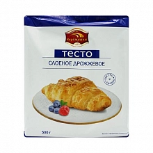 Тесто Черёмушки слоеное дрожжевое замороженное 500 г