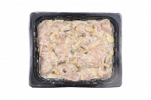 Филе грудки цыпленка в сливочно-грибном соусе