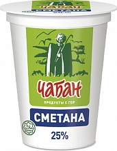 Сметана Чабан 25% 300 г