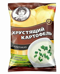 Чипсы Хрустящий картофель со вкусом сметаны и лука 70 г