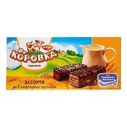 Ассорти РотФронт из вафельных тортиков Коровка 200 г