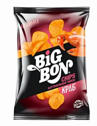 Чипсы БигБон со вкусом краба 75 г