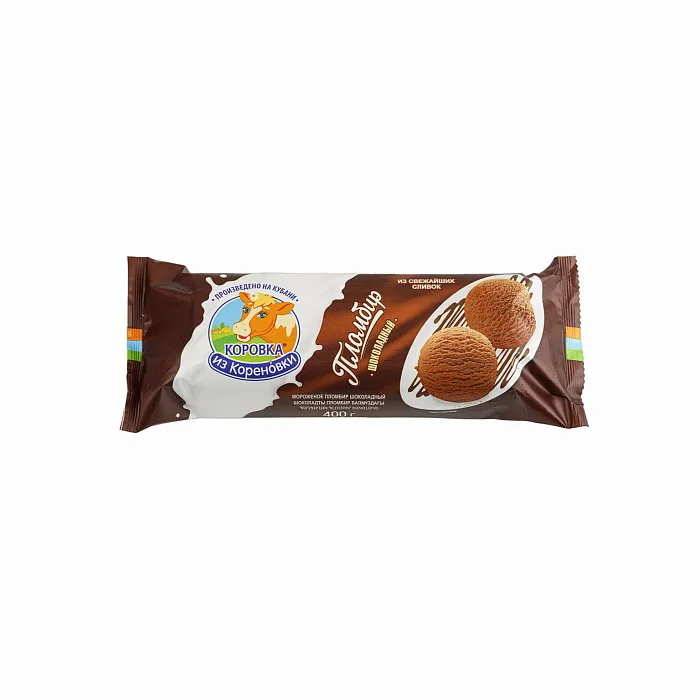 Мороженое Коровка из Кореновки пломбир шоколадный 400 г
