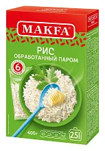 Крупа Макфа рис длинозерный пропаренный 6 пакетов 400 г