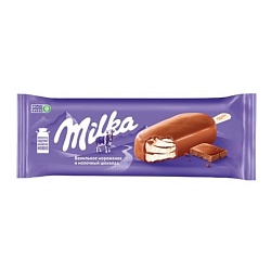 Мороженое Milka Эскимо Ванильное в молочном шоколаде 62 г