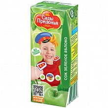 Сок Сады Придонья яблочный из зеленых яблок 200 мл