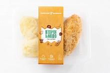 Котлета рыбная жареная с картофельным пюре замороженная 200 г