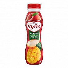 Йогурт питьевой Чудо Персик-Манго-Дыня 2.4% 270 мл