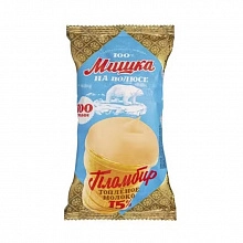 Мороженое Мишка на полюсе пломбир с топленым молоком вафельный стаканчик 100 г