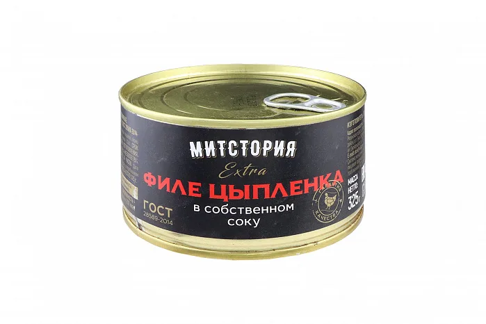 Мясо цыпленка Митстория в собственном соку 325 г