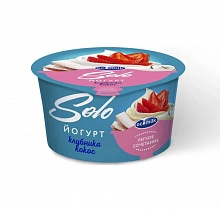 Йогурт Экомилк Соло Клубника-Кокос 4.2% 130 г