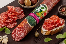 Колбаса Деликатесная куриная сырокопченая