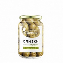 Оливки Aceitunas Guerola зеленые с косточкой Гордаль 340 г