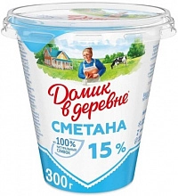 Сметана Домик в Деревне 15% 300 г