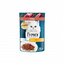 Корм влажный Гурмэ Перл для кошек с уткой 75 г