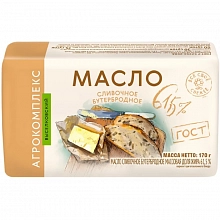 Масло Агрокомплекс Бутербродное сливочное с МДЖ 61.5% 170 г