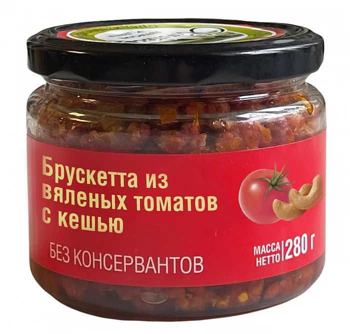 Брускетта Olivateca из Вяленых томатов с кешью 280 г