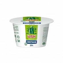 Сметана Чабан 25% 180 г