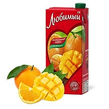 Нектар Любимый апельсиновое манго с мякотью 950 мл