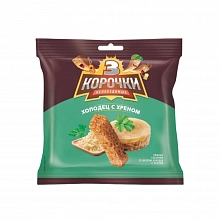 Сухарики 3 Корочки со вкусом холодца с хреном 100 г