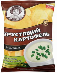 Чипсы Хрустящий картофель со вкусом сметаны и лука 160 г