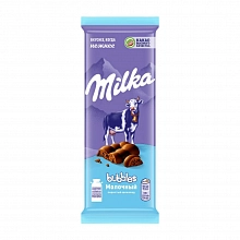 Шоколад Milka Bubbles пористый молочный 72 г