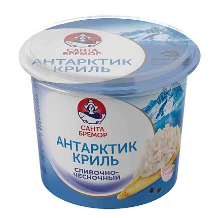 Паста из морепродуктов Санта Бремор Антарктик криль сливочно-чесночный 150 г