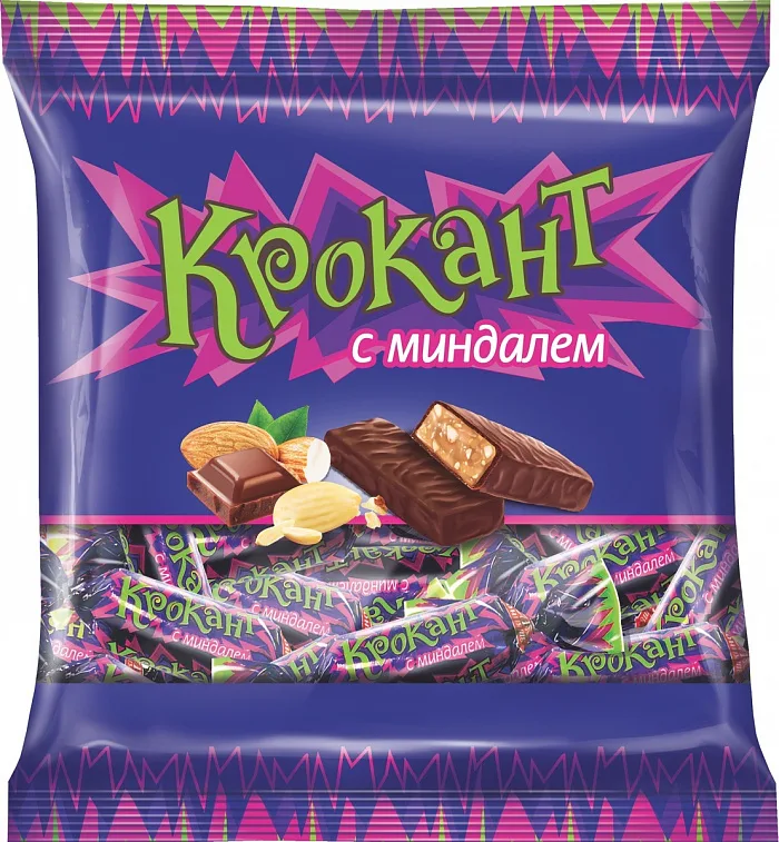 Конфеты Крокант грильяж с миндалем 180 г