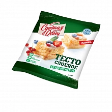 Тесто Черёмушки слоеное бездрожжевое замороженное 500 г