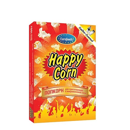 Попкорн сладко-соленый 100 гр Хэппи Корн